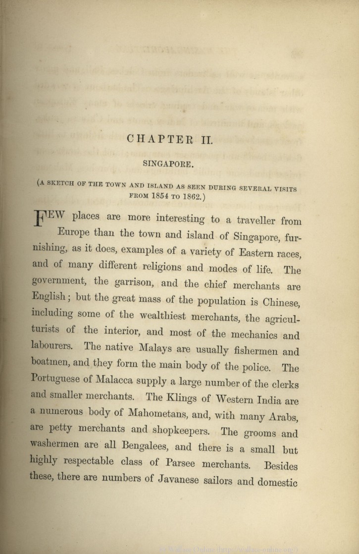Wallace A R 1869 The Malay Archipelago The Land Of The Orang Utan And The Bird Of Paradise A Narrative Of Travel With Studies Of Man And Nature London Macmillan And Co Volume 1